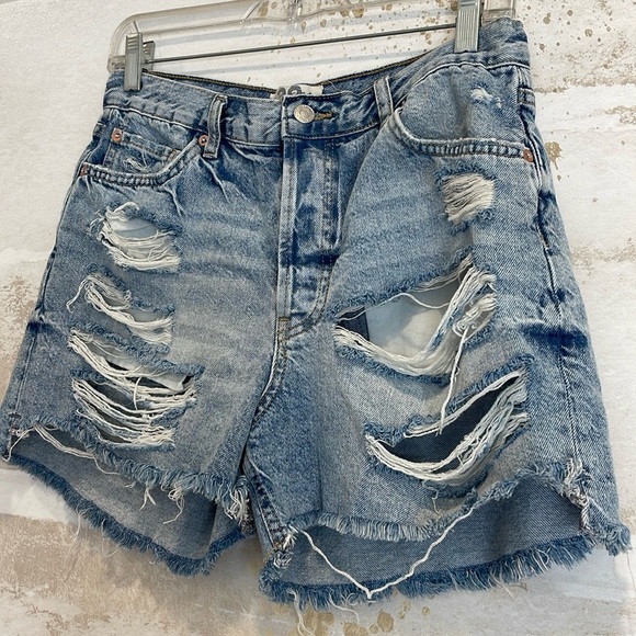 Free People We the free denim cut off shorts - Picture 2 of 4